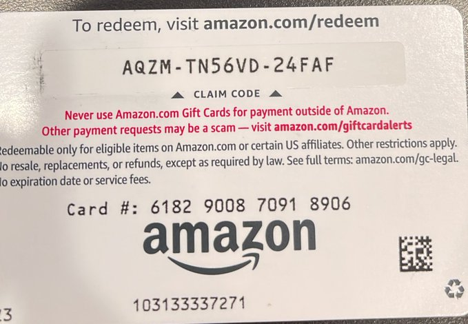 BentoBo1NFT_'s tweet photo. Noti Gang Wya 👀🚨

Here’s an Amazon Gift card code for the  noti gang. Also banger tier list video coming out today! Make sure to turn on notifications for more prizes ❤️ https://t.co/k6c7RlI93k