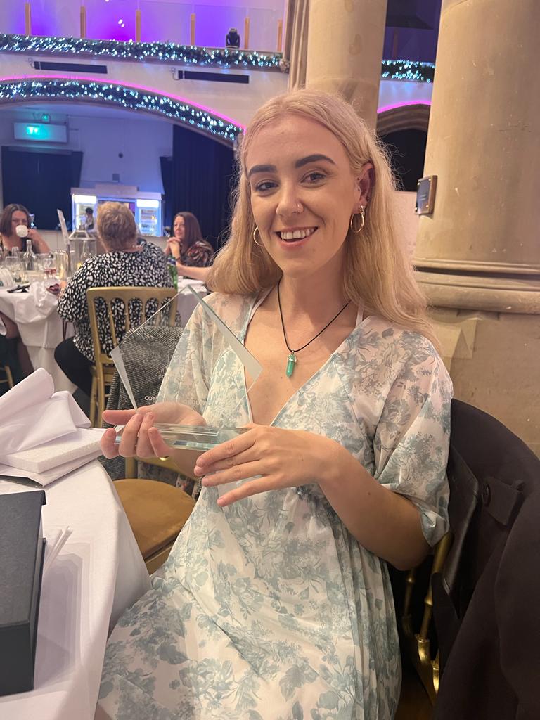 HideOut_YZ's tweet photo. Pride of Gorton Awards 2022 winners!🎉

Last night #TeamHideOut attended the Pride of Gorton Awards at @GortonMonastery, winning the award for Community Group or Team, an award recognising the outstanding positive impact a group has on the community🐝 https://t.co/5sbgcIpbs1