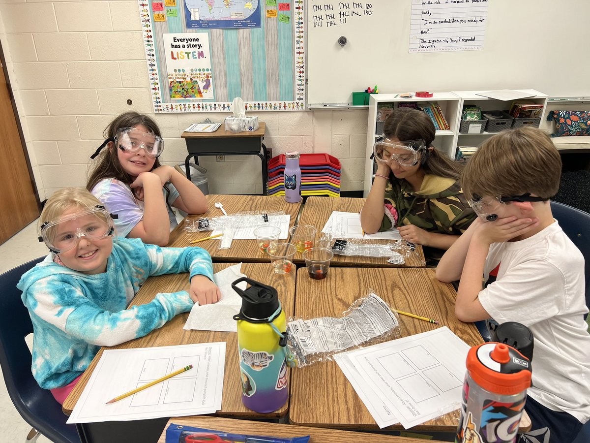 Aamar4th's tweet photo. Safety first! Students enjoyed practicing with safety goggles as we conducted our dissolving pumpkins experiment. @mvesycsd @kdenny_ @JillGillikinAP https://t.co/VNoENAOaYh
