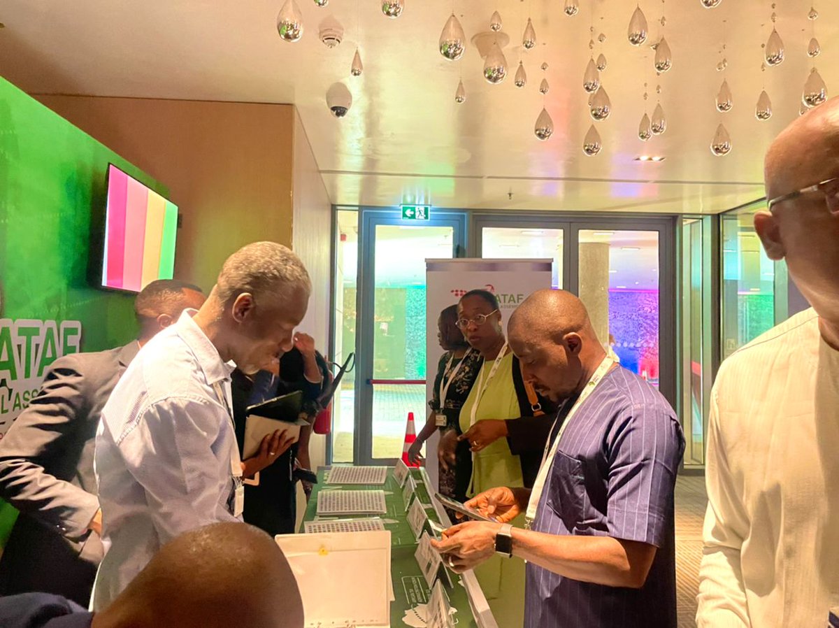 ATAFtax's tweet photo. It's finally here: ATAF's 7th General Assembly! We're in Lagos, Nigeria hosted by the Federal Inland Revenue Service.

The foyer at the @Marriott busy as delegates register to attend various meetings today.

#ATAFGA22 
#ATAF https://t.co/ADO1CQWmcI