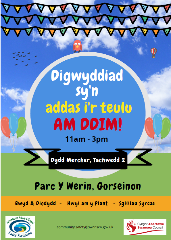 #HereForSwansea 🥳FREE family event! Digwyddiad sy'n addas i'r teulu AM DDIM! 🗓️ Today! Heddiw! 11am-3pm 📍Parc Y Werin, Gorseinon 😋Bwyd a diodydd, hwyl am y plant, sgilliau syrcas! 🤹 😋Food and drinks, fun for children, circus skills!🤹 @SwanseaCouncil