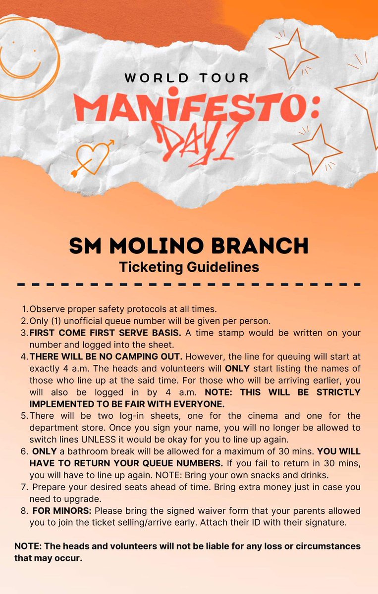 kainooboo's tweet photo. HELLO CAVITE ENGENES!! 
Here are the guidelines for SM Molino ticket queing for Enhypen Manifesto World Tour!!
#enhypen #ENHYPEN_MANIFESTO_WORLD_TOUR 
#enhypenmanifestomanila https://t.co/6Qkw0oPsRf