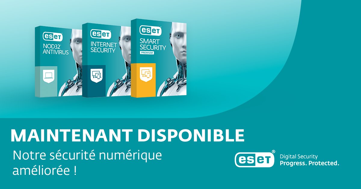 ESET_France's tweet image. 🔔 Les dernières versions de nos produits sont disponibles depuis quelques jours ! ESET vous offre une protection facile à installer et puissante pour les utilisateurs à domicile. 
▶️ ow.ly/gejn50Lmzny

#ESETNOD32Antivirus #ESETInternetSecurity #ESETSmartSecurityPremium