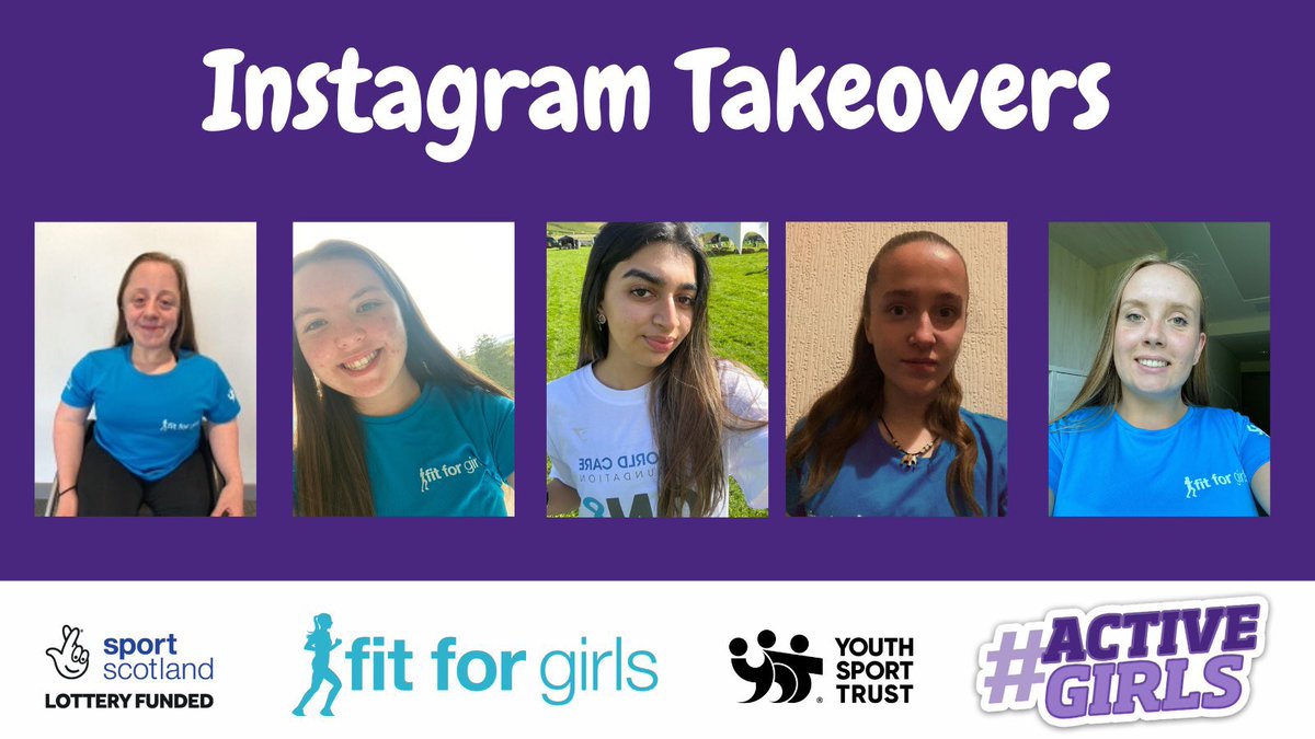 Make sure to check out the @sportscotland Instagram today to see @GraceEStirling take over the page.

This is our final #fitforgirls takeover for #activegirls so you don’t want to miss it!

@YouthSportTrust
