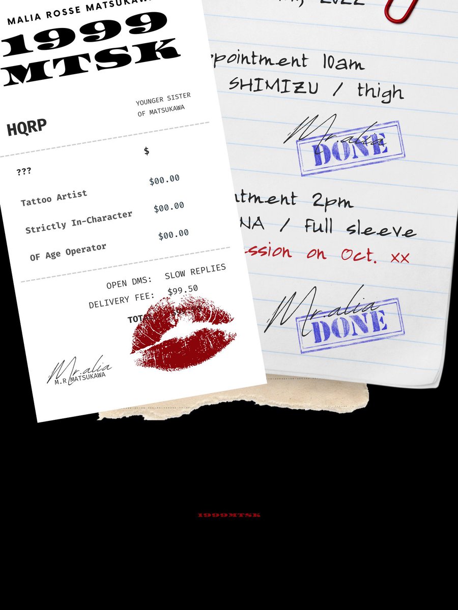 ㅤㅤ
           ( #hqrp )  1999MTSK.⠀
       
           m . rosse matsukawa 
           like &amp; rt to be mutual

ㅤㅤ