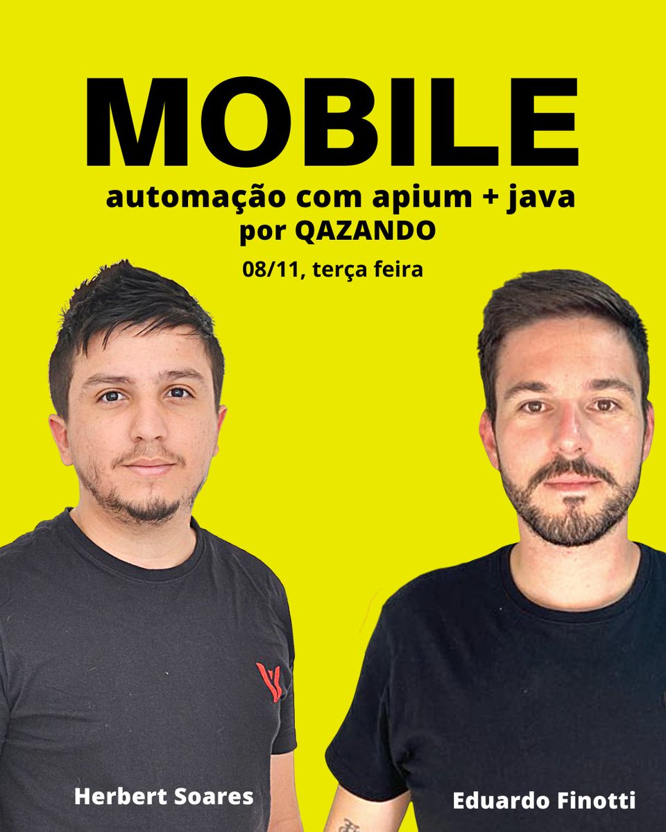 pessonizando's tweet photo. Tá chegando o nosso evento Comece no Teste de Software!!!!

7, 8 e 9 de novembro as 19H de Brasília!

Inscreve aqui: https://t.co/c6CIqrAaCv

#testesautomatizados #QA #testesdesoftware #testedesoftware #qualityassurance #programadores #programadoras https://t.co/FdVjr5jqPP
