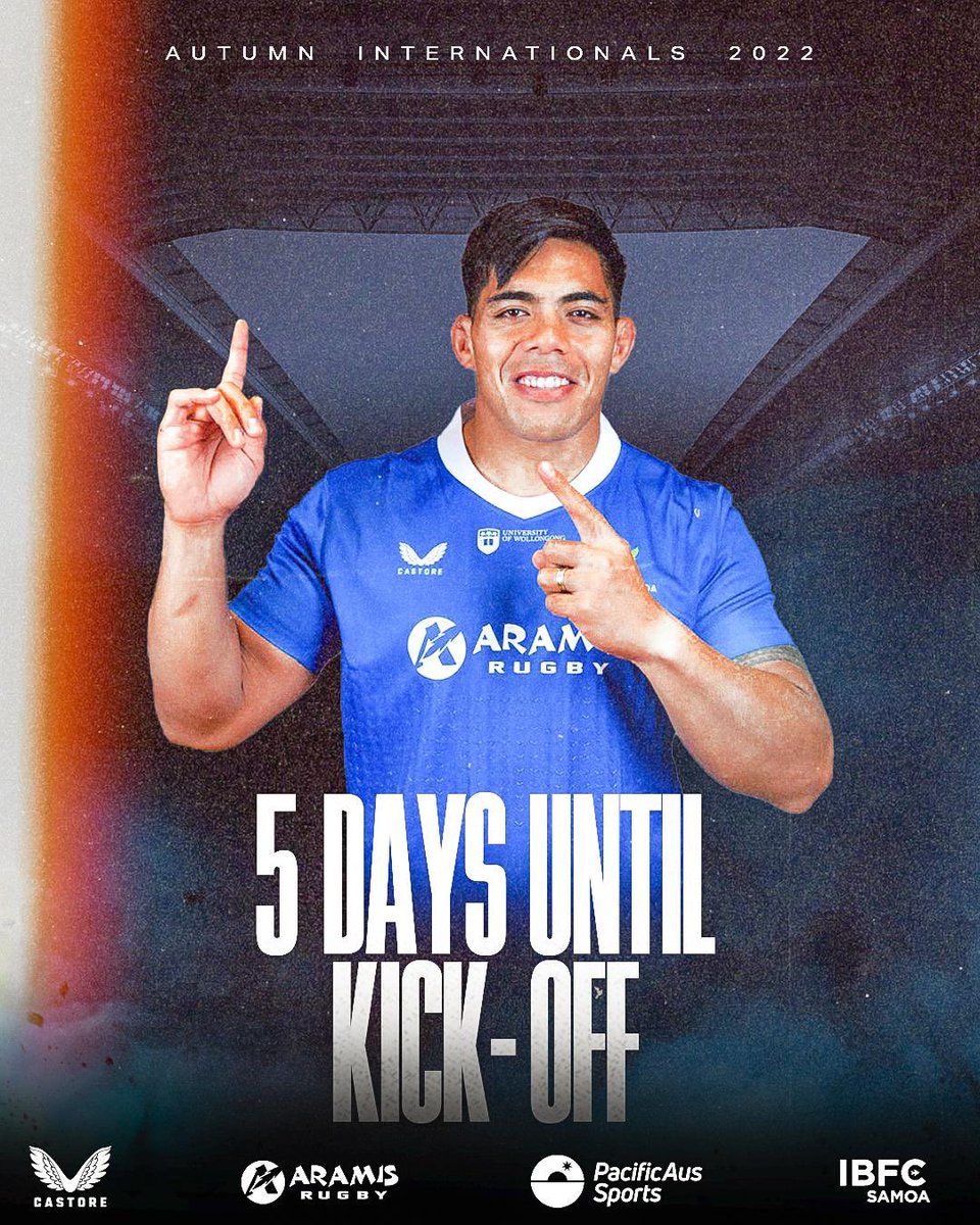 manusamoa's tweet photo. The countdown is on⏰
.
.
Tāpena lau Manu Samoa ae nofo tapua’i mai Samoa🙏🏽
.
.
Time to go to work🛠️
#lemanu #manusamoa #wearemanusamoa https://t.co/IB9D2mQWGz