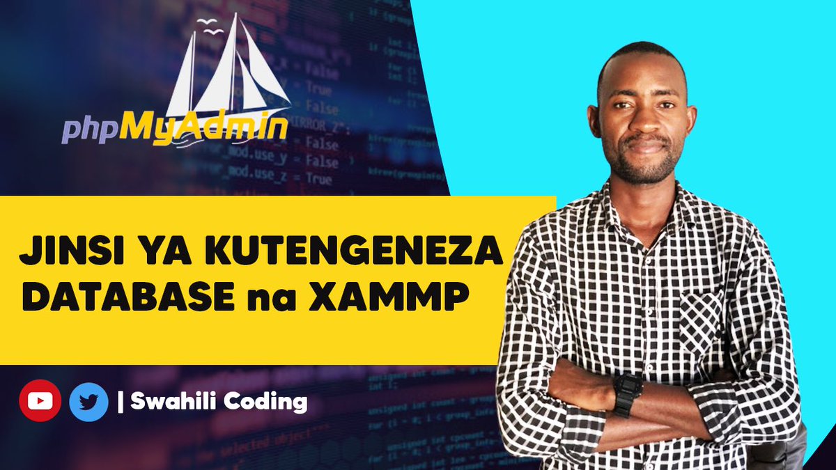 Fahamu jinsi ya KUTENGENEZA DATABASE yako kwa kutumia XAMMP na kuunganisha na Mfumo wako . Fuatilia Darasa hili katika YouTube ya <a href="/swahilicoding/">SwahiliCoding Lab</a> link hii 👉youtube.com/@swahilicoding