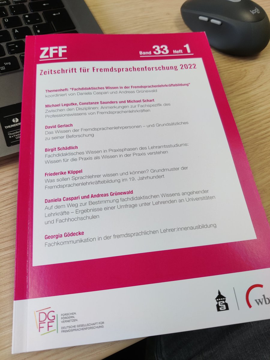 #Hotoffthepress: Die neue Zeitschrift für #Fremdsprachenforschung zum Schwerpunkt "Fachdidaktisches Wissen" (u.a. auch mit <a href="/georgia_godecke/">Georgia Gödecke</a>, @consa1133)