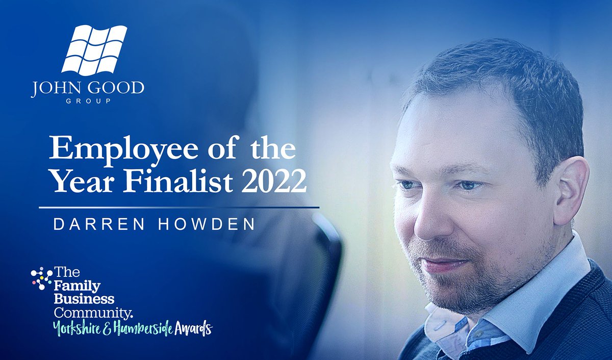 Our colleague Darren Howden (I.T. Manager for John Good Group) has been made a Finalist for the category: 𝗘𝗺𝗽𝗹𝗼𝘆𝗲𝗲 𝗼𝗳 𝘁𝗵𝗲 𝗬𝗲𝗮𝗿 for the @YHFBA2022 in recognition of his hard work and dedication. Please help &amp; vote for him 👉🏼 …dhumbersidefamilybusinessawards.co.uk/employee-of-th…
 
#YHFBA2022