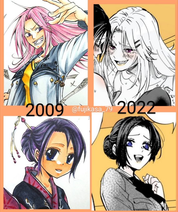 ヤンキーと委員長は、学生時代に描いた子をリメイクしました。 