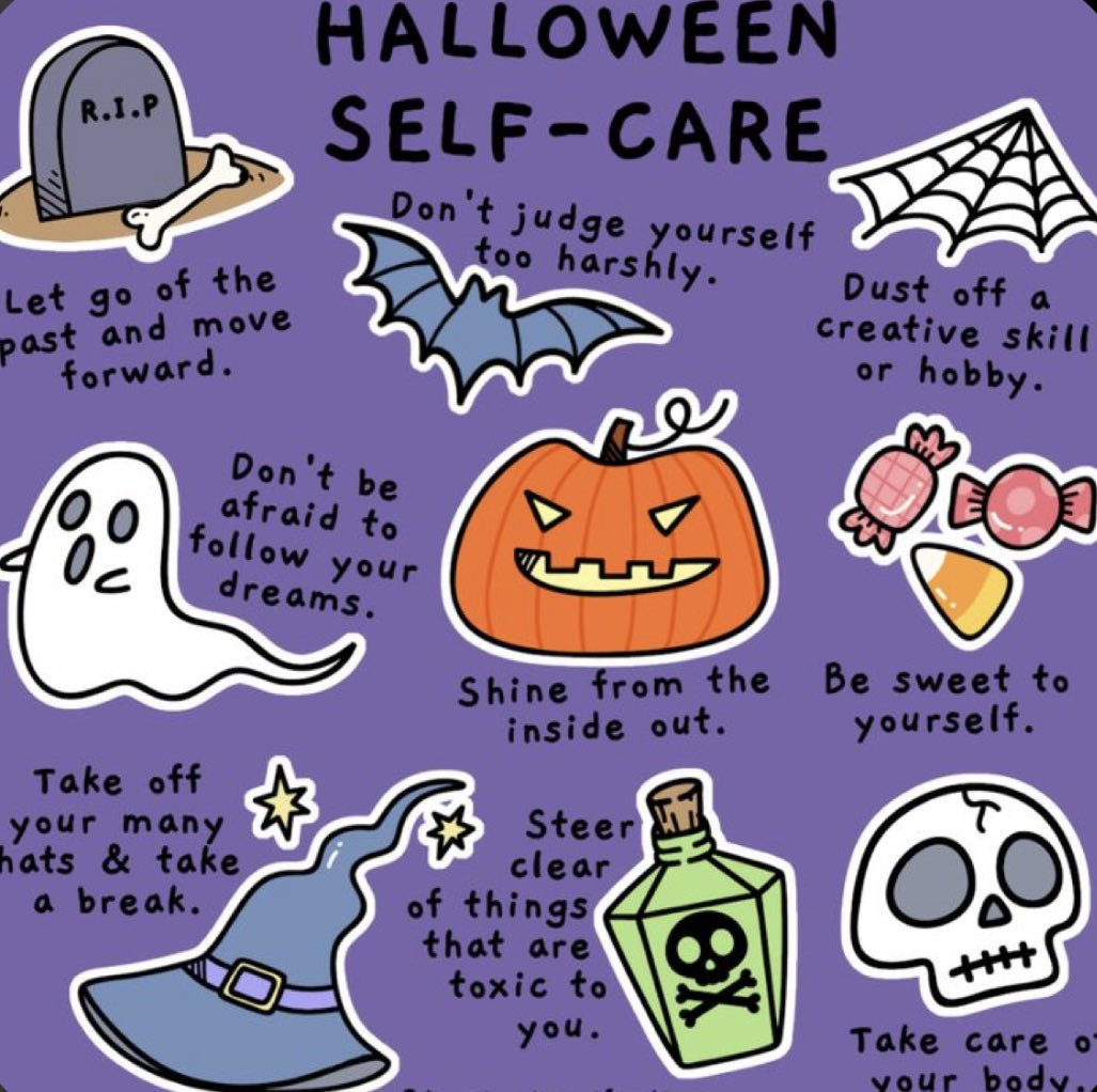 #HappyHalloween to everyone, but remember don’t be scared to ask for help when you need it! 

kooth.com offers free, safe online support from trained professionals. 

Don’t forget to take care of yourself, even on the spookiest of days.