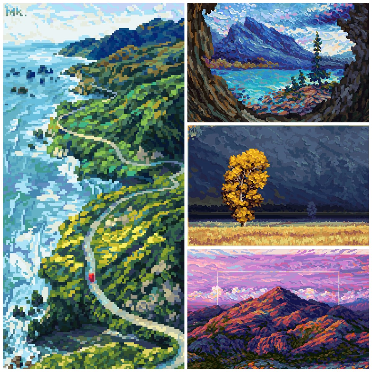 MakDeetsMuch's tweet image. Change in artstyles. 🐦

Where my mind's been off to these past eleven weeks.
#pixelart