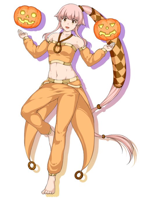 大急ぎで描いた由良。今週は南瓜のパンでも買って帰ろうかな…。 