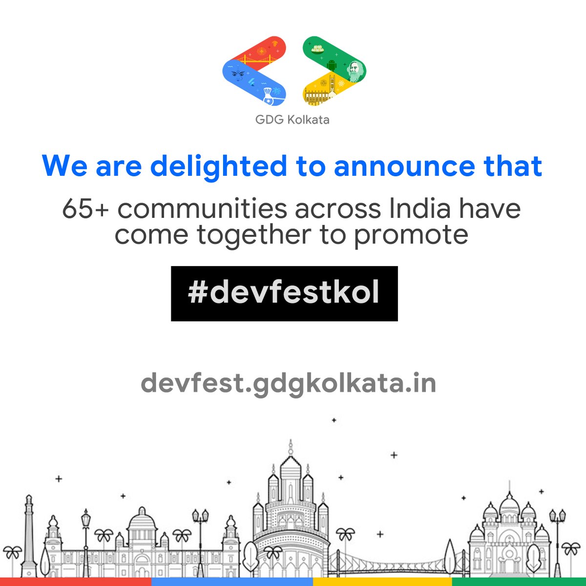 gdgkolkata's tweet photo. A new record has been set. The largest number of community partner collaborations ever in a Devfest !!

@GoogleDevsIN  @googledevs 
#DevFestKol #DevFest22 #DevFest #Google #googledevelopers #gdgkolkata https://t.co/6lVx2NzVwQ