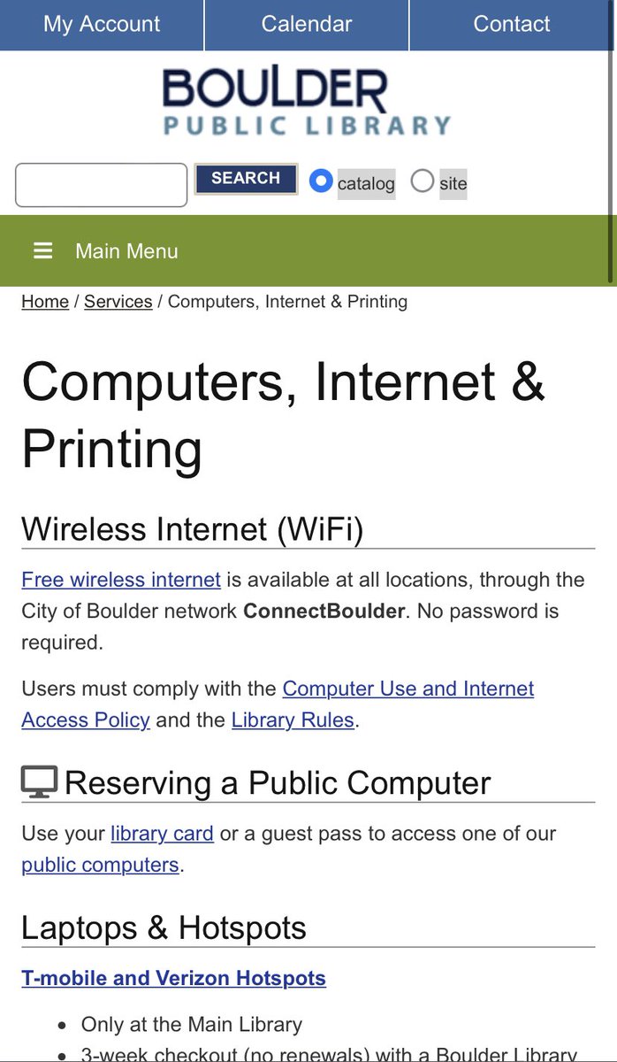 WeLoveBPLibrary's tweet photo. Psssst - for people who do not have reliable internet access, expensive graphic design software licenses, or even laptops...

You can check out hotspots and a laptops from @boulderlibrary. And they also have Photoshop. #Boulder #LibrariesTransform #WhatDoLibrariesDo? https://t.co/1eBtJjEjag