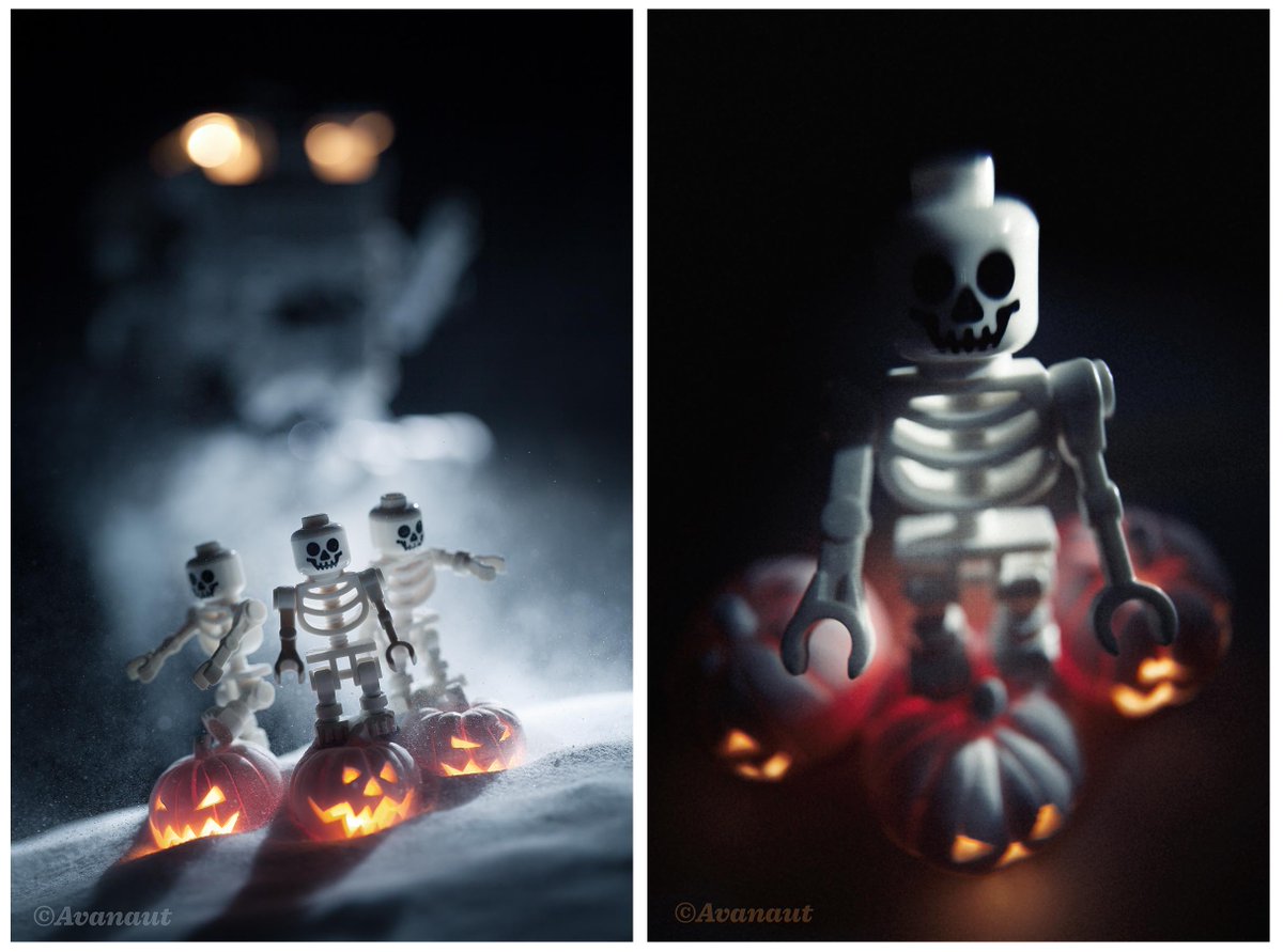 A thing from the archives (final image and a test exposure that led to it). Happy #Halloween!