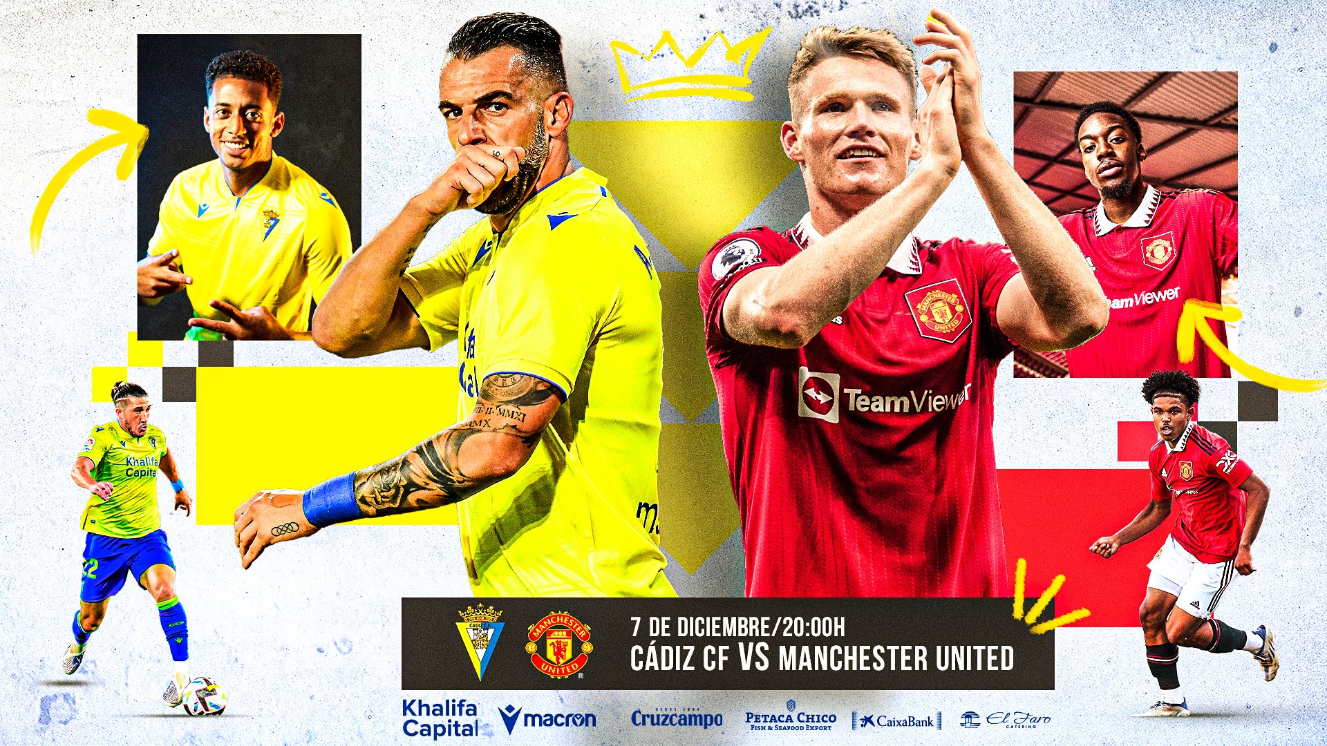 Cádiz CF 🇬🇧🇺🇸 on Twitter: "𝗕𝗜𝗚 𝗚𝗔𝗠𝗘 𝗖𝗢𝗠𝗜𝗡𝗚!!!! 🔥 We are  pleased to announce that the Red Devils are coming to Cádiz! 💛🔴 Cádiz CF  and @ManUtd will play a friendly at