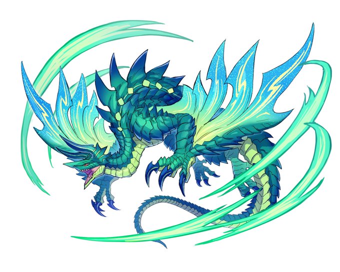 息抜きにざっと描いたドラゴン、このぐらいなら全然時間かからんのだけど販売とかNFTとかで需要ある? 