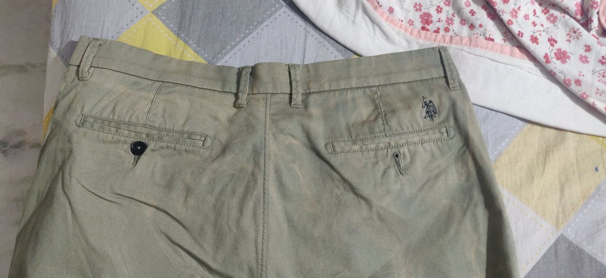Hello everyone. I got a new US Polo Assn casual pants from shoppers stop Viviana mall thane last week . Before wearing I had washed it with water, without detergent, post which there was colour fade etc 
@Vivianamall <a href="/shoppersstop/">Shoppers Stop</a> <a href="/USPoloAssnIn/">U.S. Polo Assn. India</a> <a href="/USPoloAssnIND/">U.S. Polo Assn. IND</a> <a href="/uspoloassn/">U.S. Polo Assn.</a>