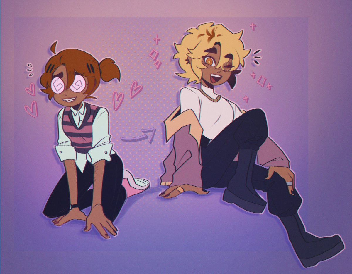 remembered that I had this au so I drew a small doodle👁️👁️