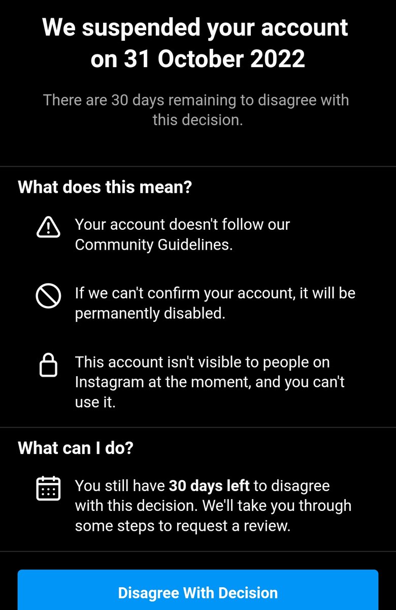 Anyone else facing the same problem or issues with Instagram or is it me alone? Why tf my account suspended! #instagramdown ? #instagramerror