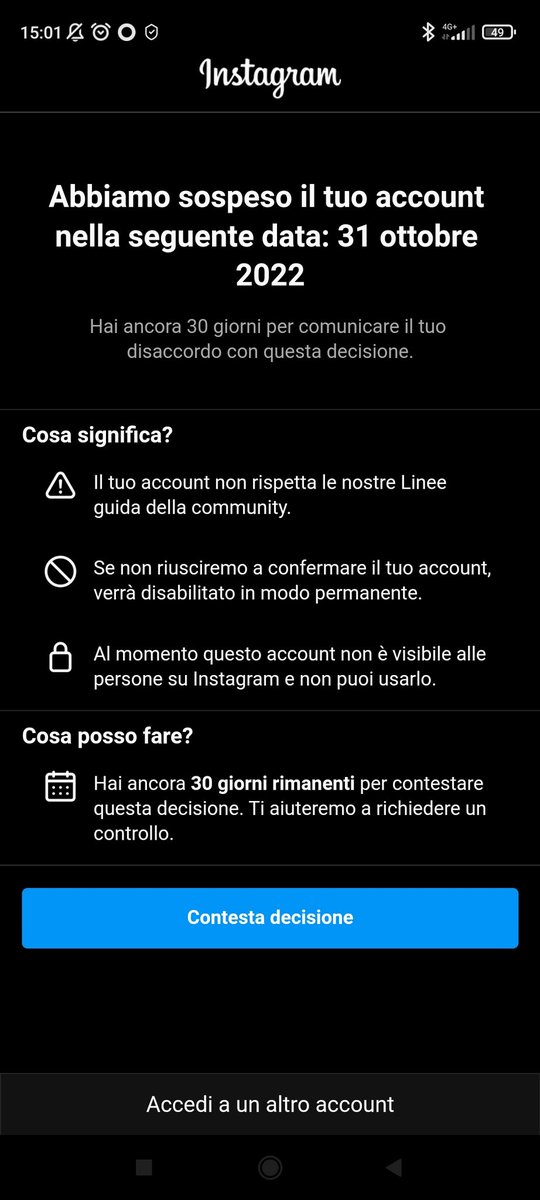 Ciao ciao instagram #instagramdown