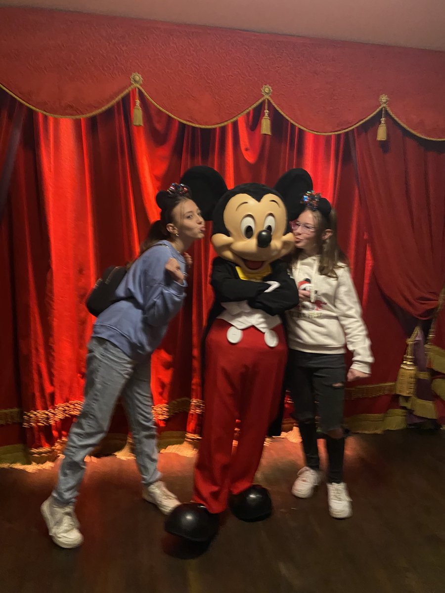 bethanpage's tweet photo. Girls got to meet Mickey Mouse! 🥰 https://t.co/jyrHTqFJfu