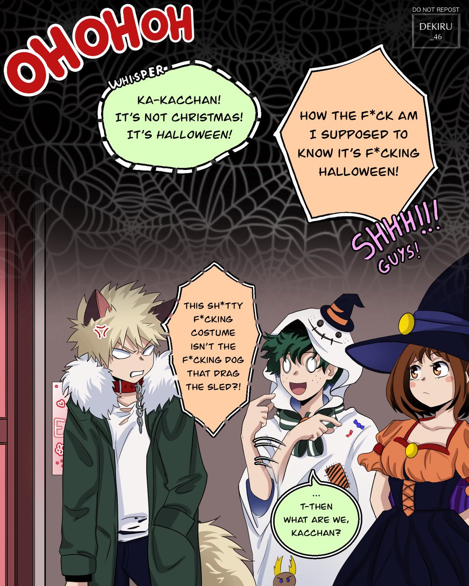 dekiru_46's tweet photo. Happy Halloween 👻🎃
#mha #deku #Bakugou #uraraka https://t.co/57bXyoIQqf