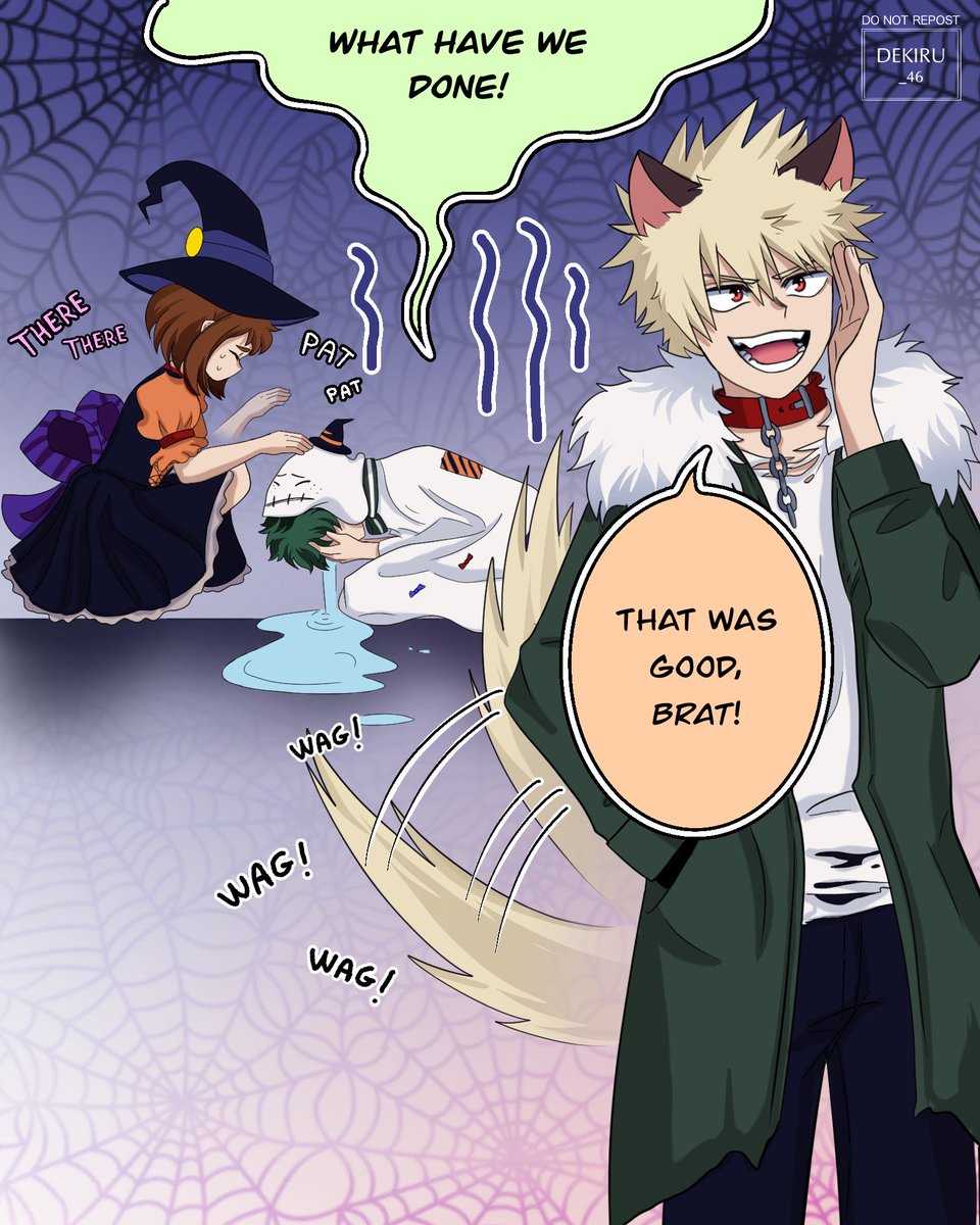 dekiru_46's tweet photo. Happy Halloween 👻🎃
#mha #deku #Bakugou #uraraka https://t.co/57bXyoIQqf