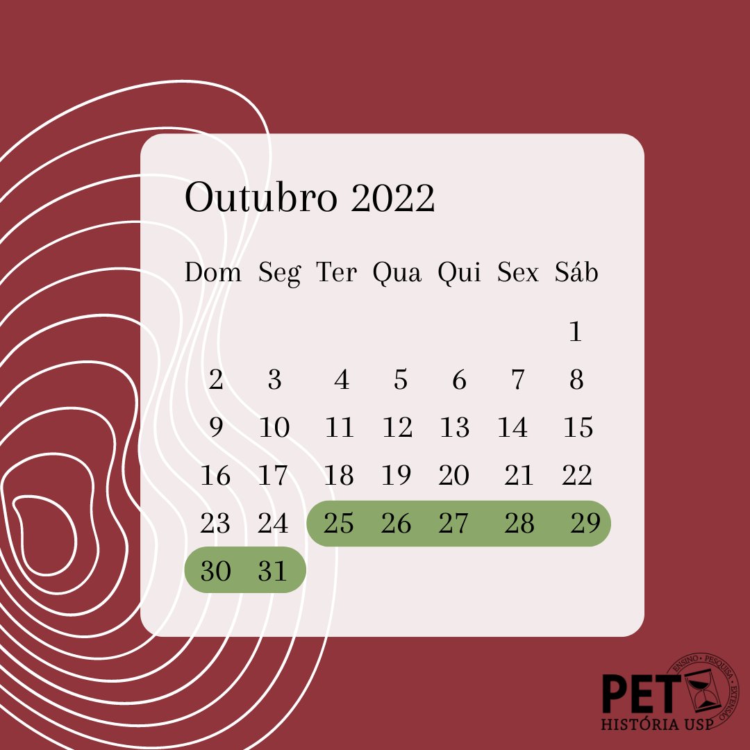 PET História USP | NOVAS VAGAS tweet media