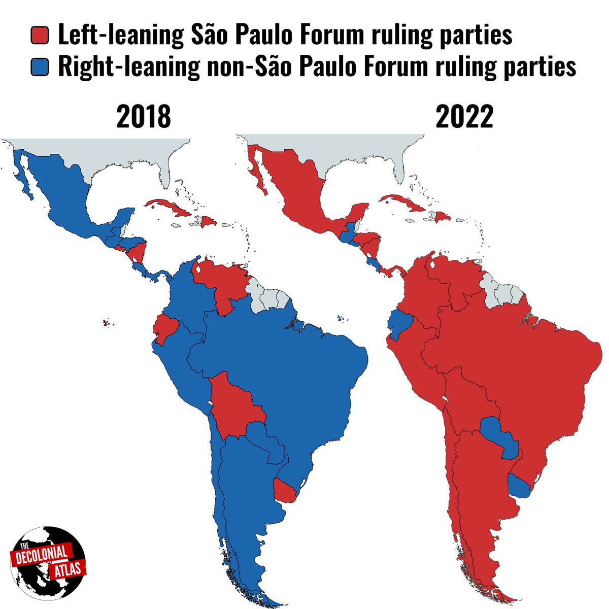 Latin America leading the way.

#MareaRosa #OndaRosa #Lula
