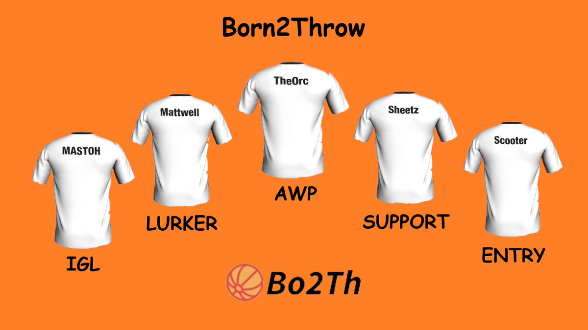B2TGaming's tweet photo. Welcome to our updated CS:GO Roster!

🇳🇱 MASTOH | IGL @MASTOHCS 
🏴󠁧󠁢󠁳󠁣󠁴󠁿Mattwell | Lurker @Mattwell67 
🇧🇪 TheOrc | AWP @theorcgaming 
🏴󠁧󠁢󠁳󠁣󠁴󠁿Sheetz | Support @DanielPainter10 
🇬🇧 Scooter | Entry @JoshBon05403544 https://t.co/NMjHuwJ9Pj