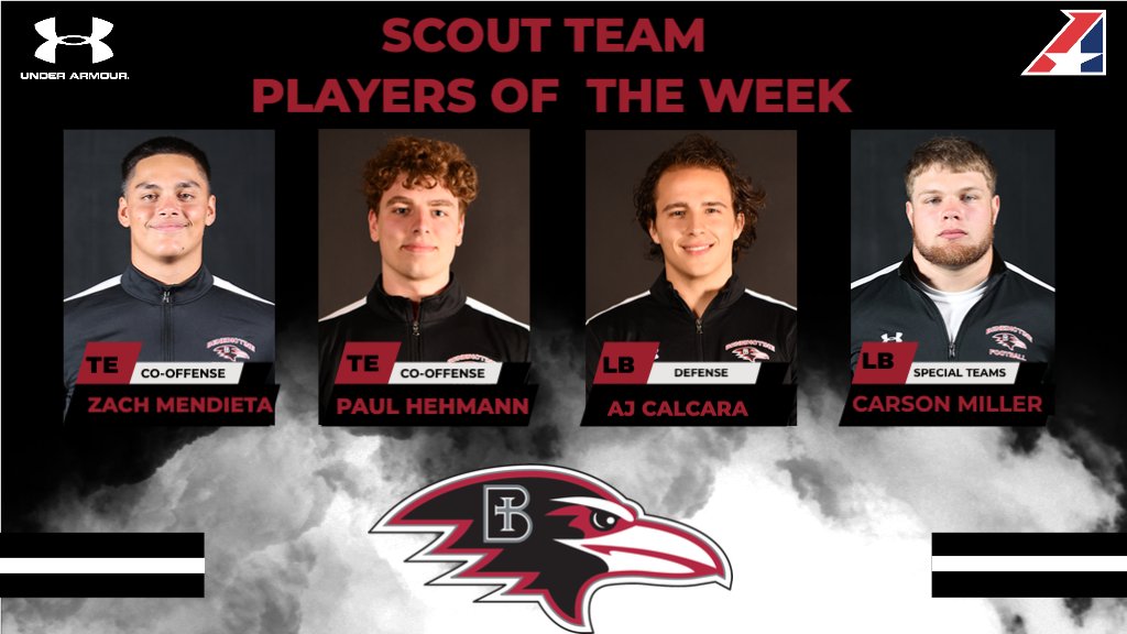 RavenFootballBC's tweet photo. Congratulations to our Scout Team Players of the Week from last week! #UnleashGreatness https://t.co/rCQAN63RoB