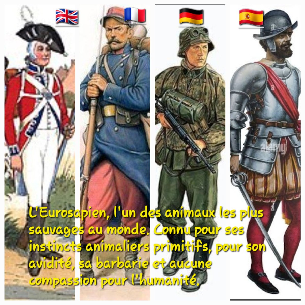 cryptoides's tweet image. The eurosapien one of the wildest animals.  Known for his primitive animal instincts, for his greed, his barbarism and no compassion for humanity.