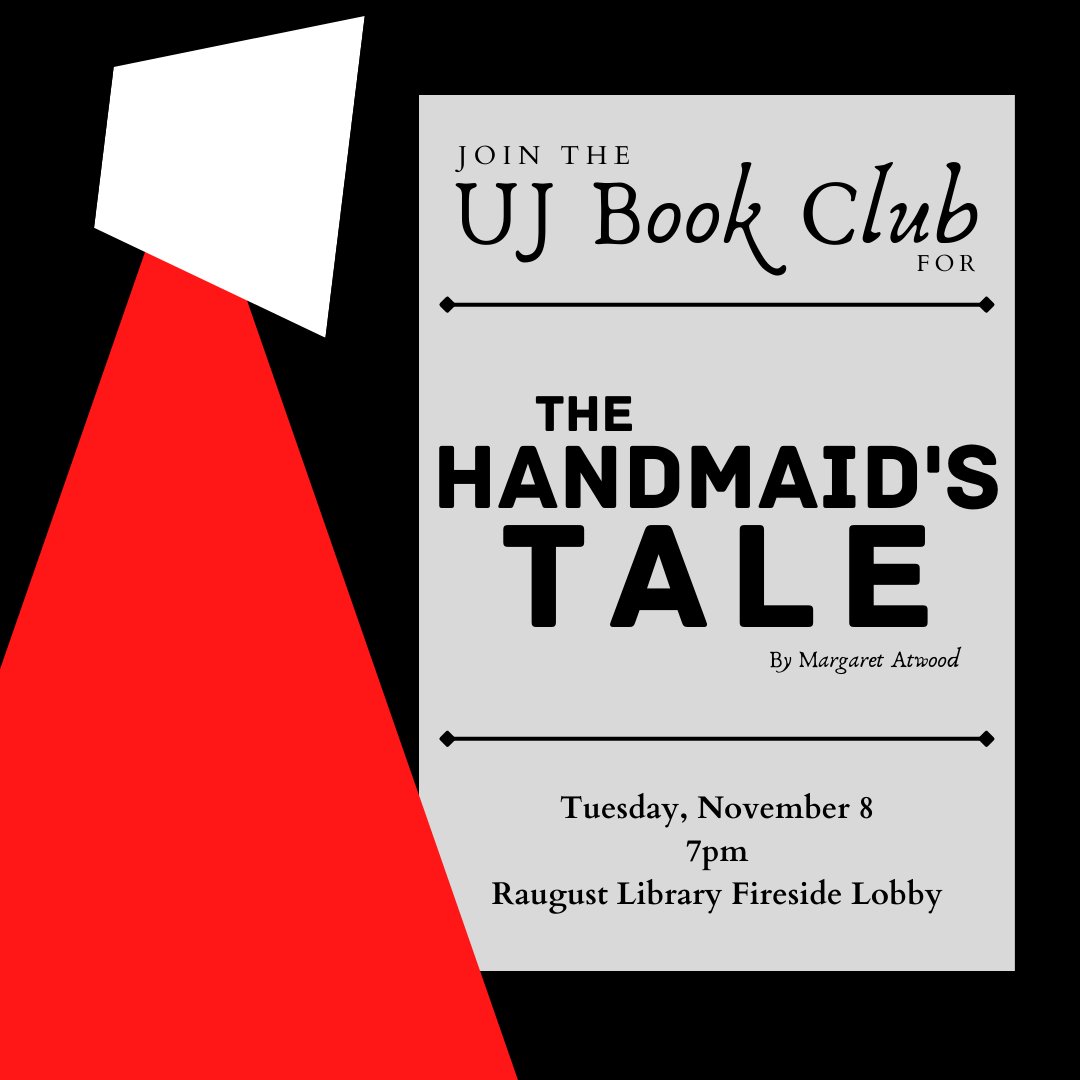 libraryjenkins's tweet photo. My campus book club is discussing the #HandmaidsTale on Election Day... how's that for (unintentional) political commentary? 

But also, just really proud of the social media graphic I created for it: https://t.co/fOme4wXydE