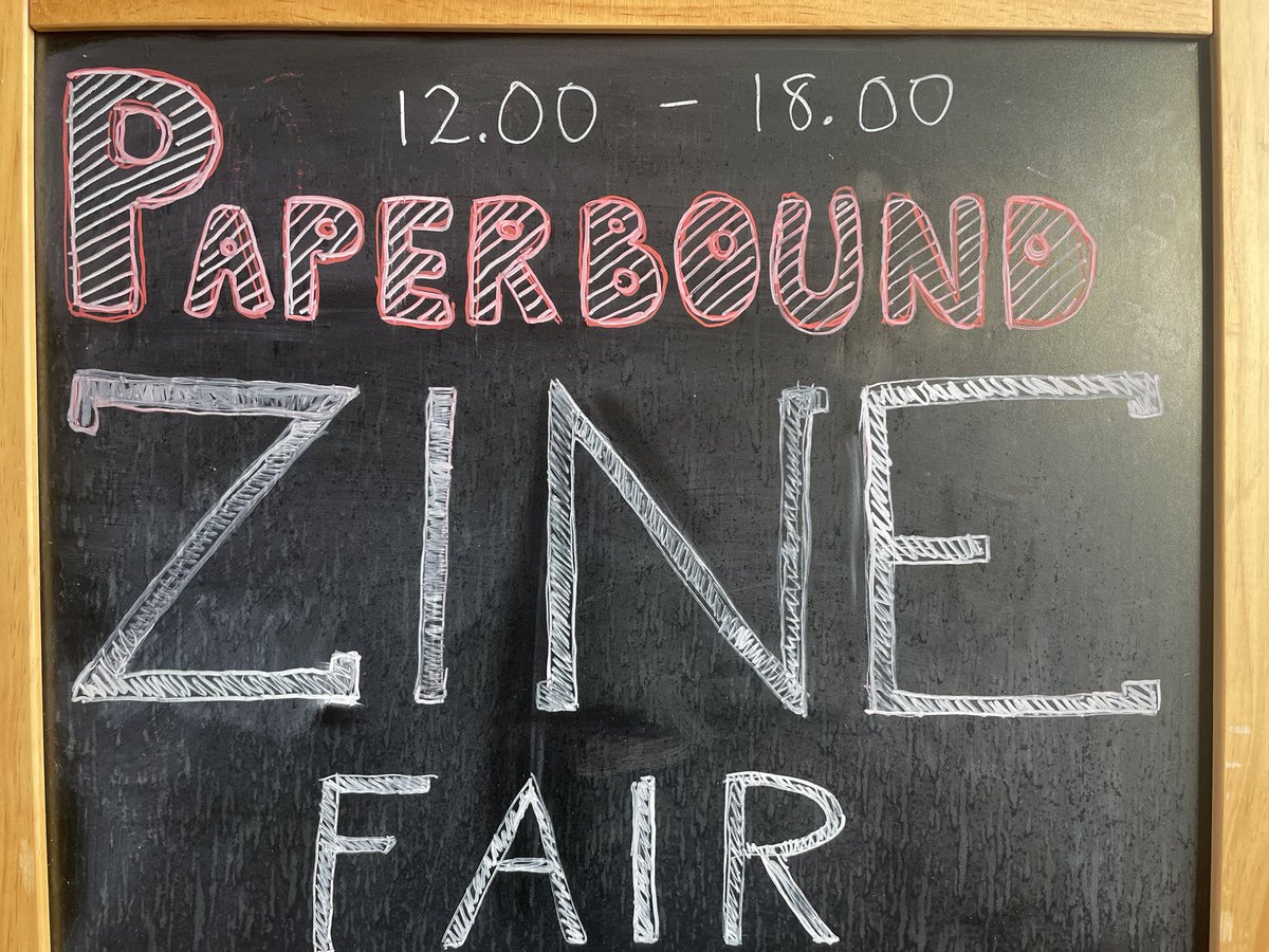 R_A_Meyer's tweet photo. Some highlights from the PAPERBOUND Zine &amp; Comics Fair. Despite vowing to myself that I’ll never get roped into organizing an event again in the days leading up to it, the warm vibes and lovely people may have convinced me otherwise. 
#comics #zine #paperbound https://t.co/gtnNR0sGvz
