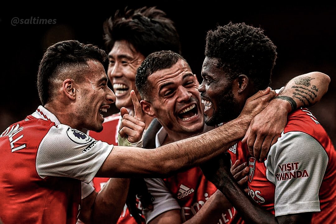 When Partey scores, everyone is happy.