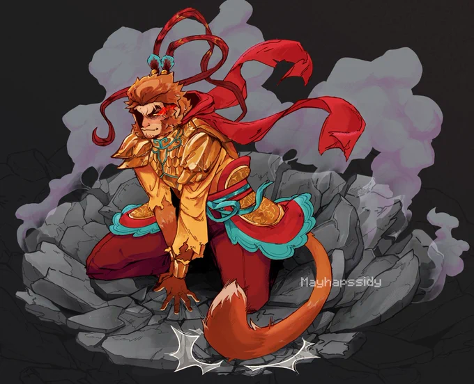 A bit of a rework of how I draw wukong [#LEGOMonkieKid] 
