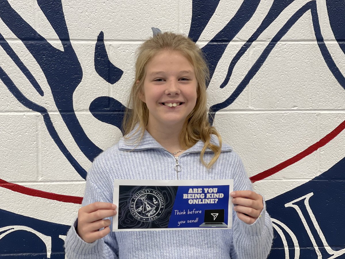 NorthLeeElem's tweet photo. We are so proud of Sophie for being selected as the winner of the BCS Digital Citizenship Billboard Contest. Her design will be featured all this week on the billboard near the South Lee Walmart. Way to go, Sophie!! https://t.co/cs5rtadBb0