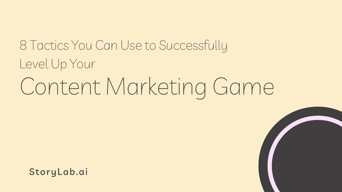 The4amReport's tweet photo. 8 Tactics to Successfully Level Up Your #ContentMarketing Game 
https://t.co/XreJoFm7e3 https://t.co/18uEohE4FV