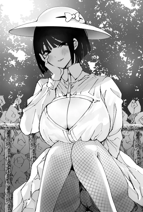 【再掲】白い帽子の女 