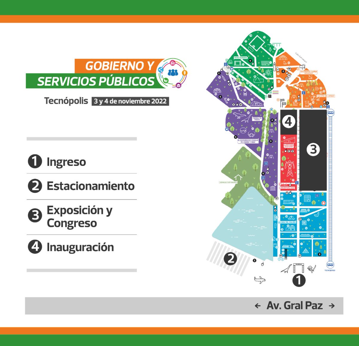 IClatam's tweet photo. Te mostramos cómo acceder al predio de Tecnópolis para la Mayor Feria y Congreso de los Municipios y las Ciudadades.
Programa y acreditación sin costo en https://t.co/qXYvrnOj4T
3 y 4 de Noviembre
Tecnópolis - Buenos Aires
#GySP #GySP22 #𝗖𝗶𝘂𝗱𝗮𝗱𝗲𝘀𝗫𝗮𝗩𝗶𝘃𝗶𝗿𝗕𝗶𝗲𝗻 https://t.co/8s3t3ybMZv