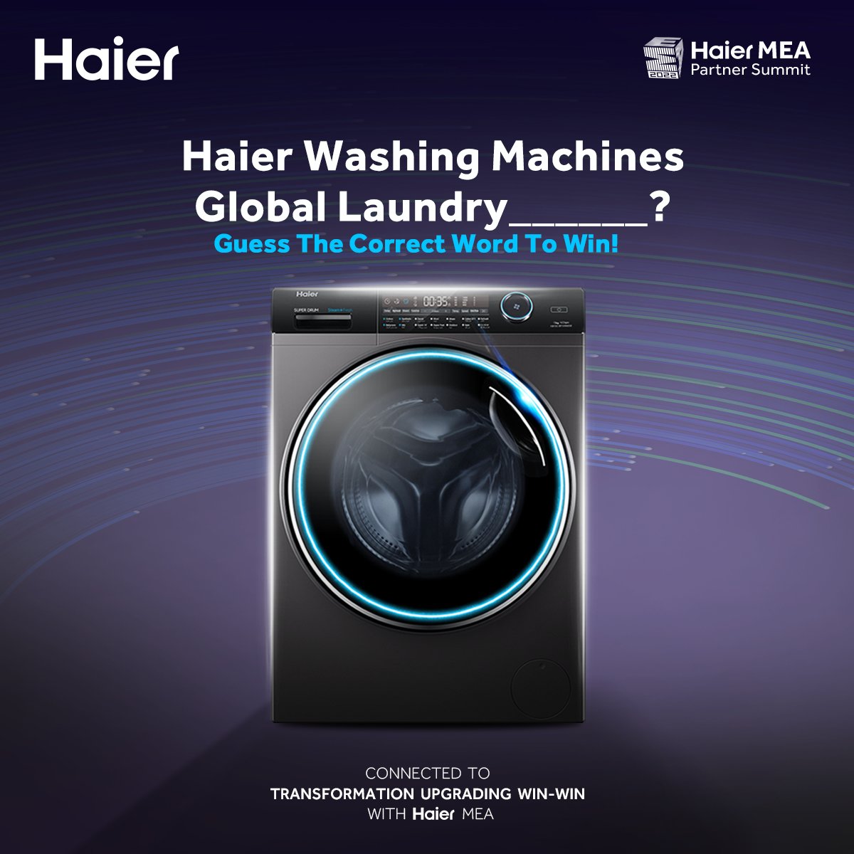 Haier_Gulf's tweet photo. Haier washing machines has a thoughtful washing technology making it...!
Provide the right answer, claim your prize!
#HaierDealerSummit2022 #wearehaier #HaierMEA #Haierishere #HaierinUAE #Transformation #Futureishere #Gulf #Haierliving #Technologythatfits #Winningtogether https://t.co/sXuIG4U8jz