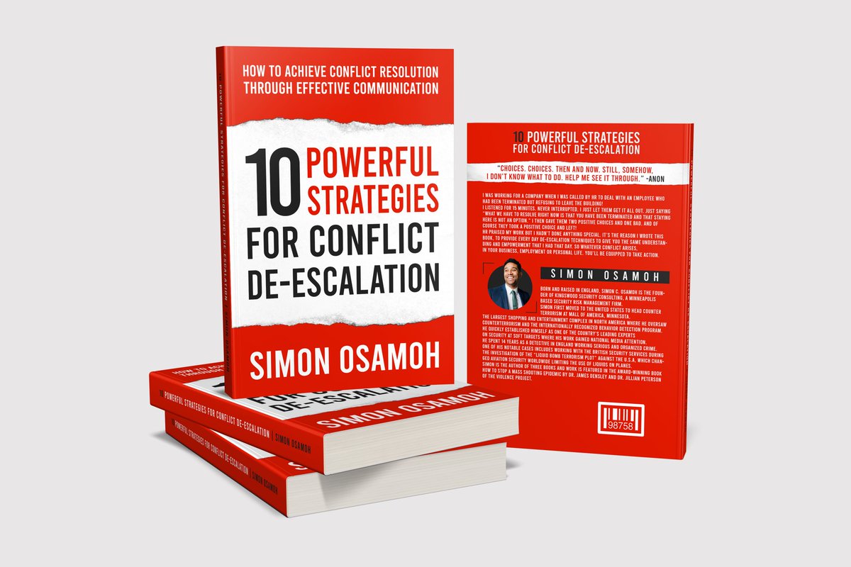 My new book on conflict de-escalation is out today. Come learn how to defuse conflict at work or at home! a.co/d/dZYOPTH #crisis #deescalation #conflict #activelistening #book #communications