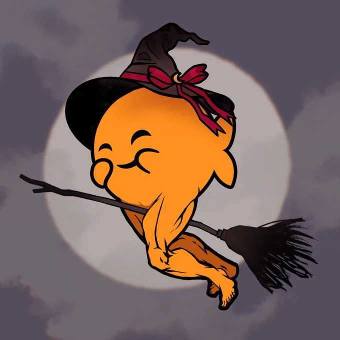 October 31st has arrived and it's time for our final form.The chuckle-leg-witch-fish wishes you a Happy Halloween. ⁽ᵃⁿᵈ ᵈᵒⁿ'ᵗ ˢᵏᶦᵖ ˡᵉᵍ ᵈᵃʸ. ⁿᵉᵛᵉʳ.⁾ 