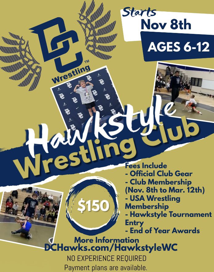DCHawksWrestlin's tweet photo. #Hawkstyle @DCHS_Athletics @DCHSLive @MSDDecatur @DELCBlue @DELC_Gold @wntigers @VMVikes @SD_Eagles @lynwood_school https://t.co/lgXbnXi4L7