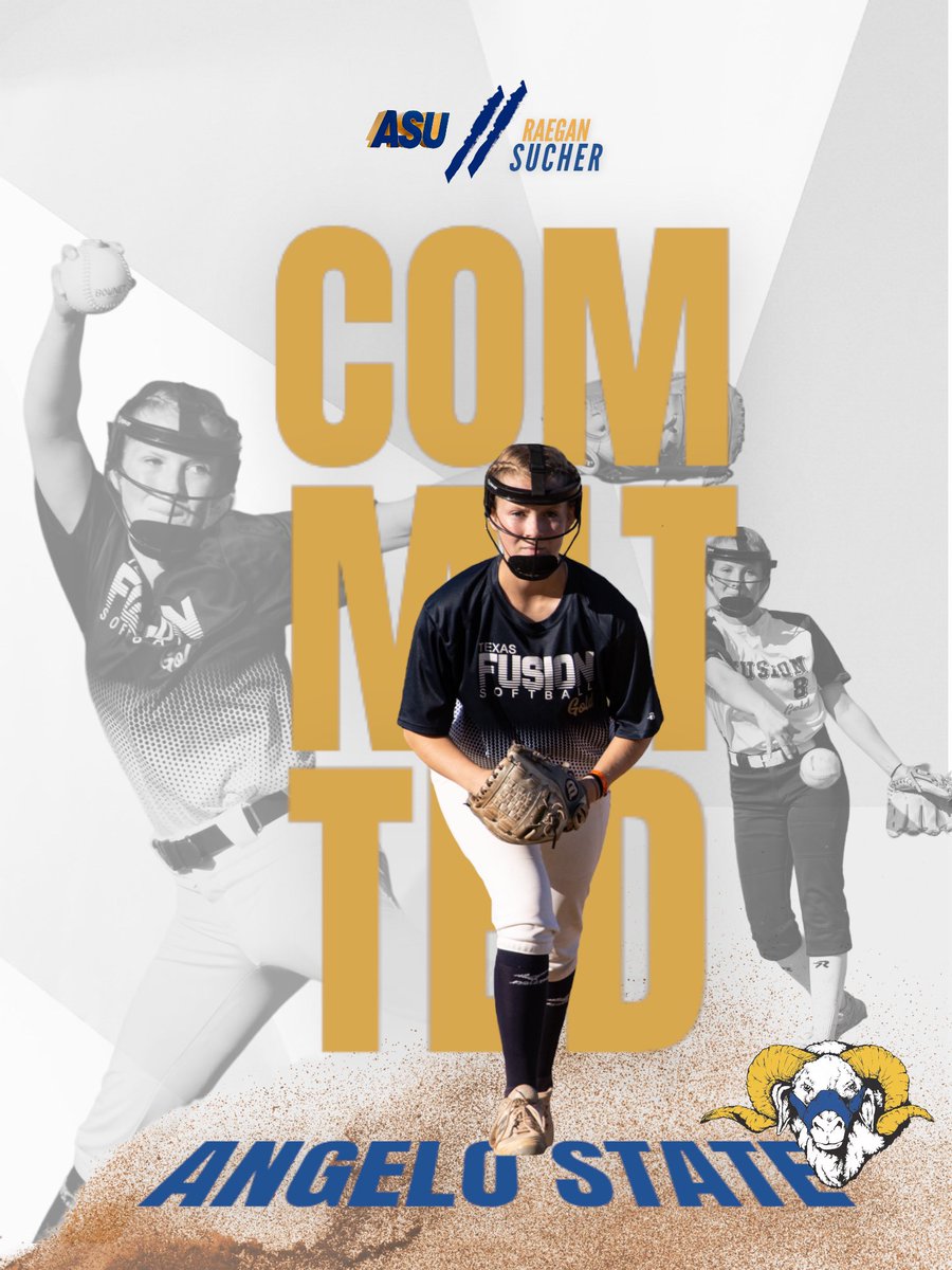 NoelleRaegan's tweet photo. I am excited to share that I have verbally committed @AngeloStateSB to continue my academic and softball careers. I wouldn’t have been able to make this dream come true without my family, teammates/friends, coaches, and God. https://t.co/DmzDzlgPBh
