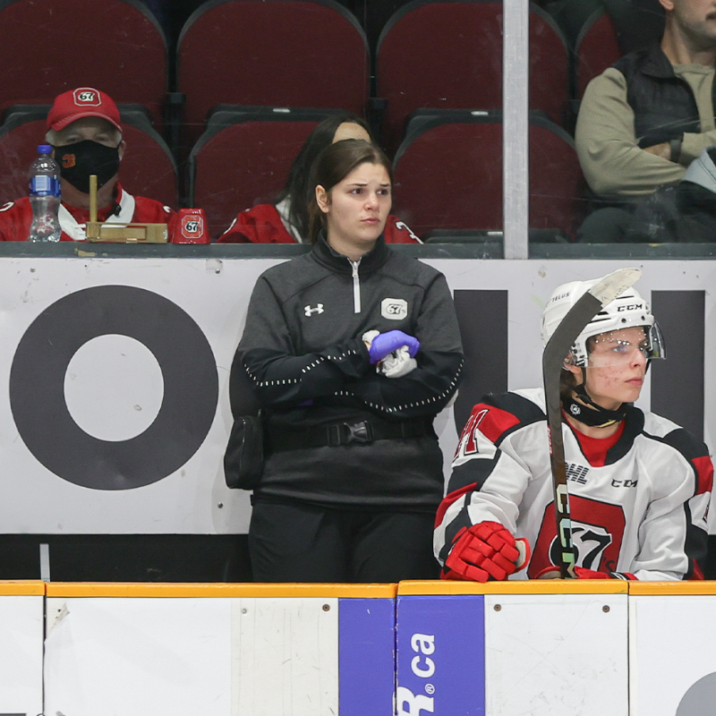 Ottawa67sHockey's tweet photo. “Not everyone gets to go, and as a woman, it’s great to be representing.” 

🗣️ Marie-Pierre Néron on joining Team Canada Black at the 2022 World U17 Hockey Challenge