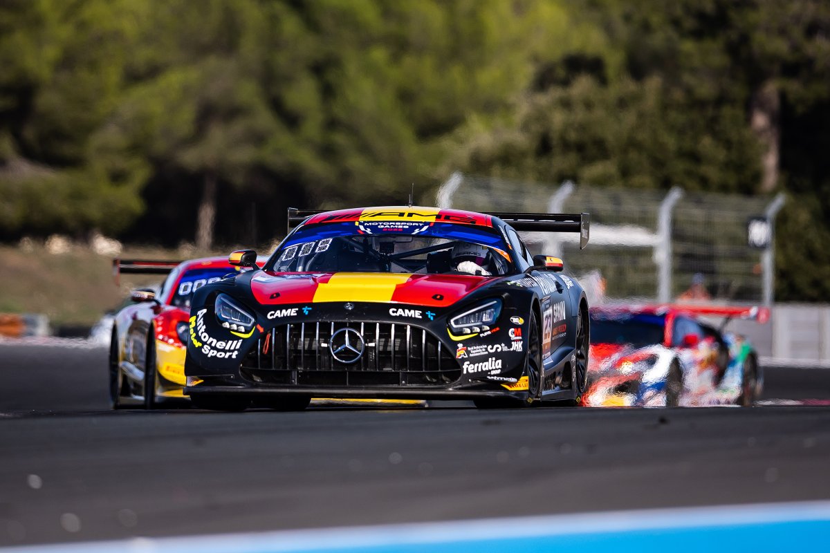 #FIAMotorsportGames – The <a href="/fiamgames/">FIA Motorsport Games</a> are in the books. ✔️

Our five #AMGGT3 finished the GT Sprint race at Circuit Paul Ricard in the Top 10 👇

P4: 🇩🇪 <a href="/StolzLuca/">leckmeinschwanz</a>
P6: 🇧🇷 <a href="/Brubaptista16/">Bruno Baptista</a>
P8: 🇫🇷 <a href="/TristanVautier/">Tristan Vautier</a>
P9: 🇪🇸 <a href="/dani_juncadella/">Dani Juncadella</a>
P10: 🇨🇭 <a href="/YannickMettler/">Yannick Mettler</a>

#AMG #WeLivePerformance